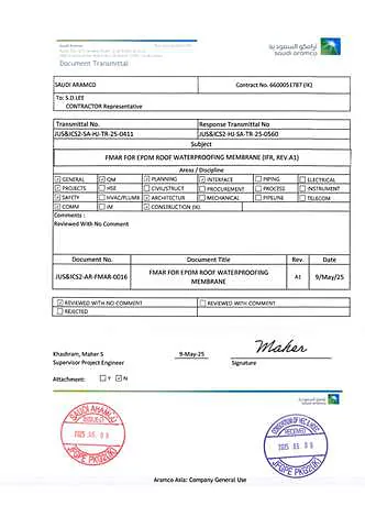 KRCC certificate / appreciation letter