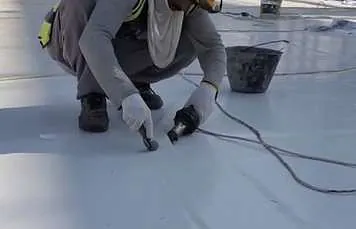 White PVC Membrane – KRCC site photo